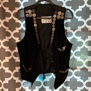 Vernier Vintage Suede Vest - Size M